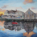 Sunset at Easy St. Wharf print